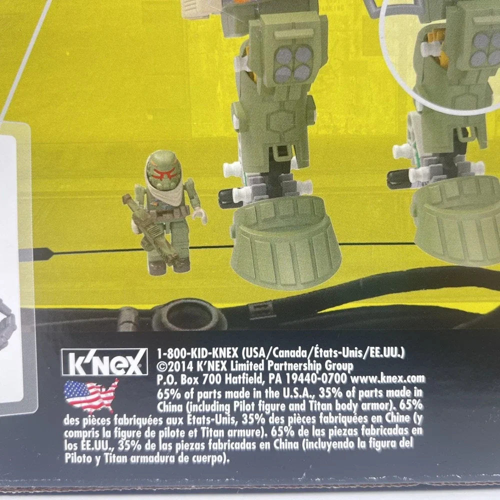 K'NEX  #69504 TITANFALL MILITIA OGRE TITAN Building Set 195 PC Construction Play
